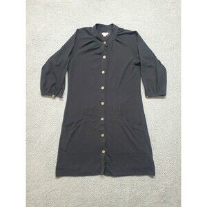 Free People Women's Long Black Dress Midi Botton Size XS/TP